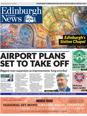 Cover of Edinburgh Evening News