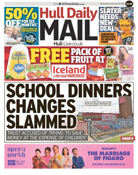 Cover of Hull Daily Mail