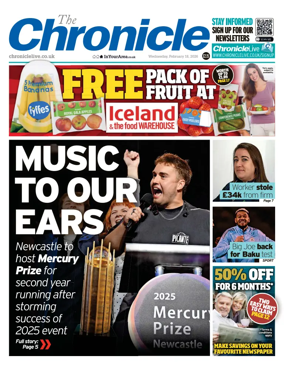 Cover of The Chronicle (South Tyneside and Durham)