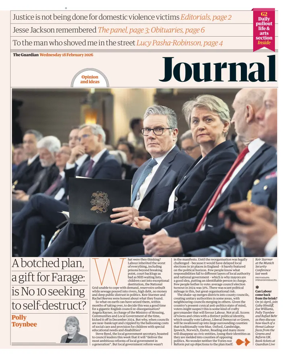 Cover of The Guardian e-paper Journal