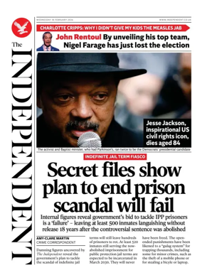 Cover of The Independent