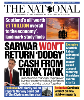 Cover of The National (Scotland)