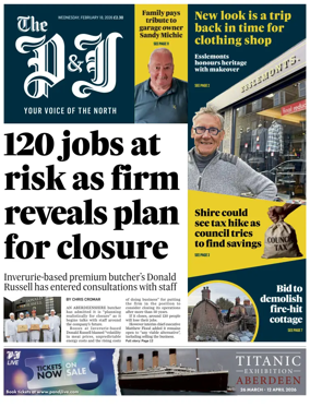 Cover of The Press and Journal (Aberdeen and Aberdeenshire)