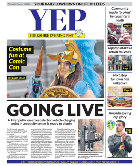 Cover of Yorkshire Evening Post