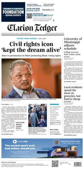 Cover of Clarion Ledger