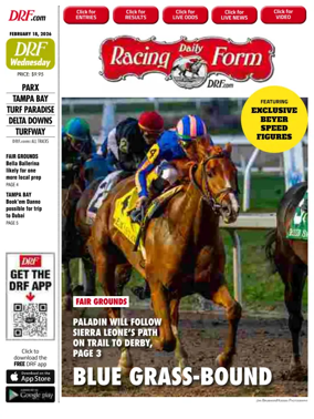 Cover of Daily Racing Form National Digital Edition