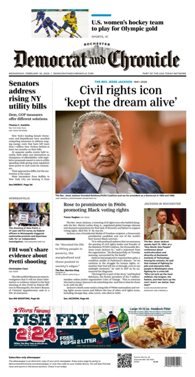 Cover of Democrat and Chronicle