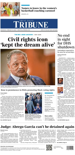 Cover of Great Falls Tribune