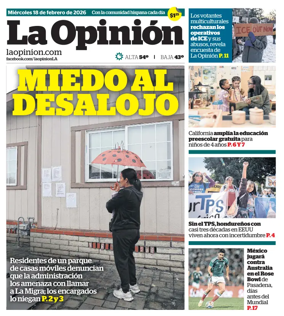 Cover of La Opinion