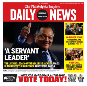 Cover of Philadelphia Daily News