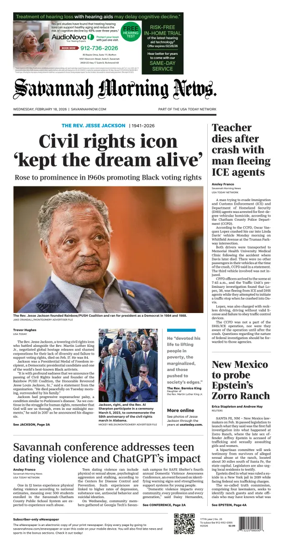 Cover of Savannah Morning News