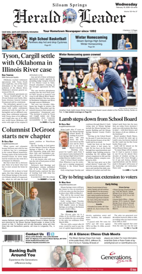 Cover of Siloam Springs Herald Leader
