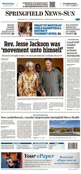 Cover of Springfield News-Sun