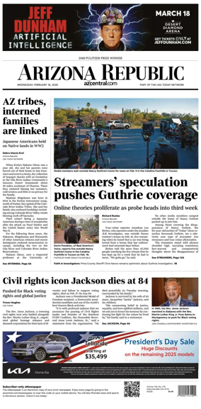 Cover of The Arizona Republic