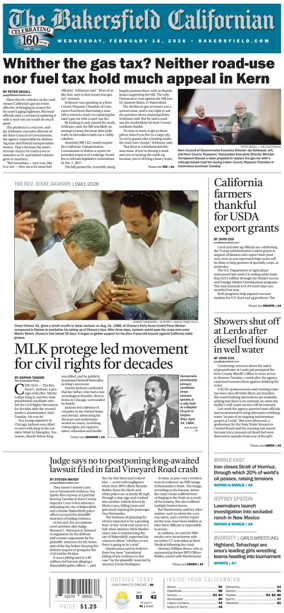 Cover of The Bakersfield Californian