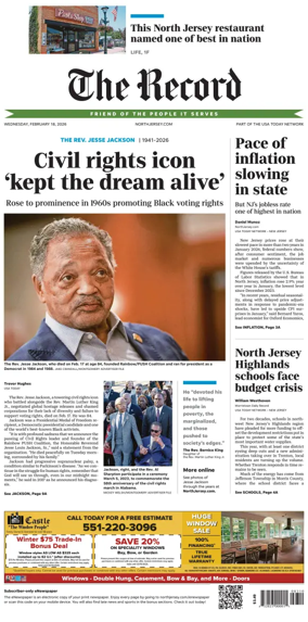 Cover of The Bergen Record