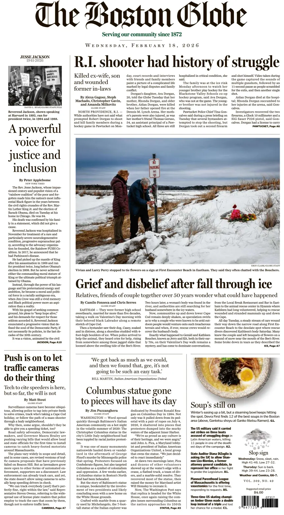 Cover of The Boston Globe