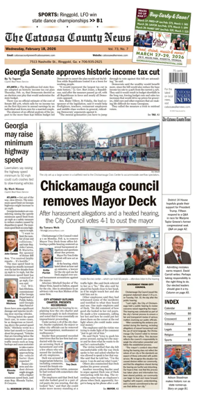 Cover of The Catoosa County News