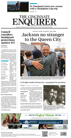 Cover of The Cincinnati Enquirer