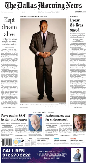 Cover of The Dallas Morning News