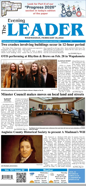 Cover of The Evening Leader