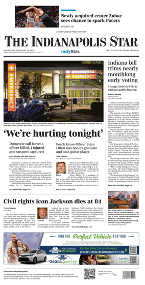 Cover of The Indianapolis Star