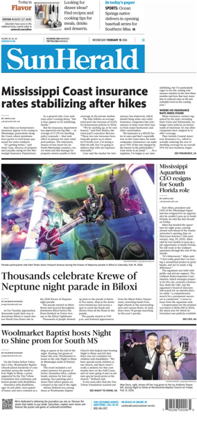 Cover of The Sun Herald