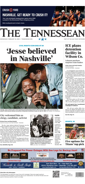 Cover of The Tennessean