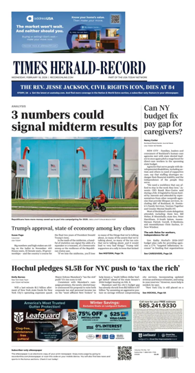 Cover of Times Herald-Record