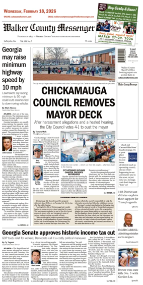 Cover of Walker County Messenger