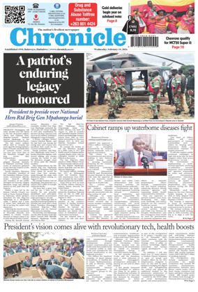 Cover of Chronicle (Zimbabwe)