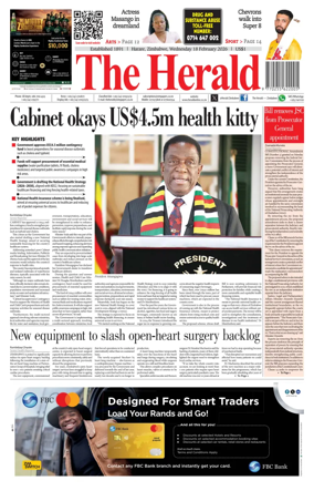 Cover of The Herald (Zimbabwe)