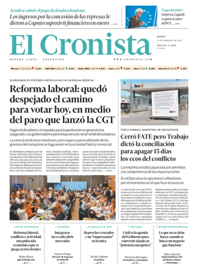 Cover of El Cronista