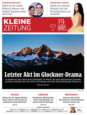 Cover of Kleine Zeitung Kaernten