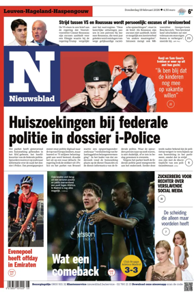 Cover of Het Nieuwsblad