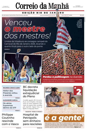Cover of Jornal Correio da Manha