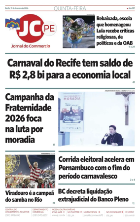 Cover of Jornal do Commercio