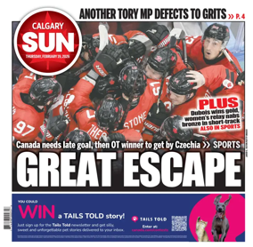 Cover of Calgary Sun
