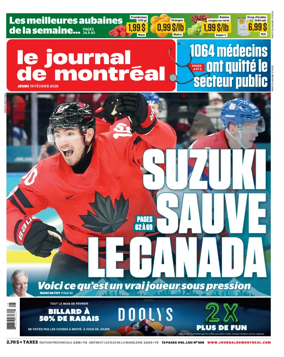 Cover of Le Journal de Montreal