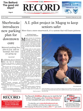 Cover of Sherbrooke Record