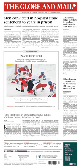Cover of The Globe and Mail (Alberta Edition)