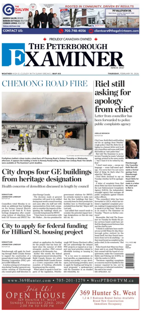 Cover of The Peterborough Examiner
