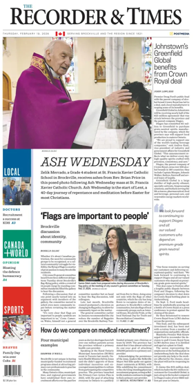 Cover of The Recorder & Times (Brockville)