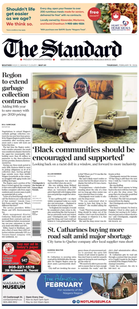 Cover of The Standard (St. Catharines)