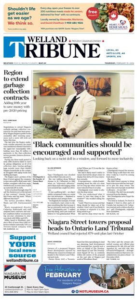 Cover of The Welland Tribune