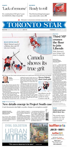 Cover of Toronto Star