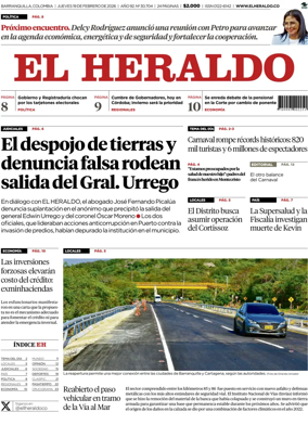 Cover of El Heraldo (Colombia)