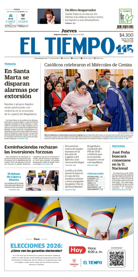 Cover of El Tiempo (Bogota)