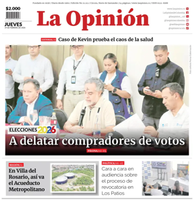 Cover of La Opinion