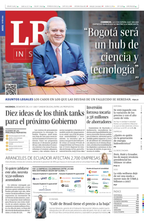 Cover of La Republica (Colombia)